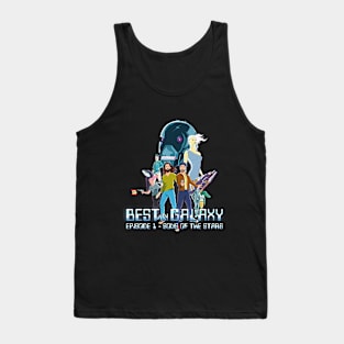 Best in Galaxy Book Cover - Characters and Logo Tank Top